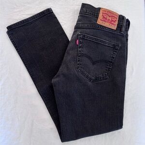 Men’s Levi’s 514 Black Straight Leg Jeans 31x30